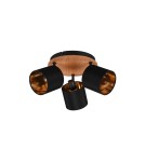 Ceiling spotlights - TRIO TOMMY Spotlight E14 3x28W Dimmable Wood R81333930 - product 3