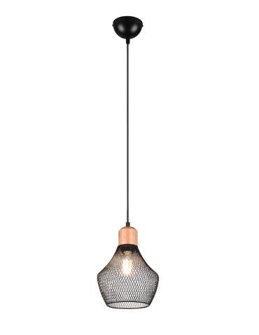 TRIO VALERIA Pendant E27 1x40W Dimmable Black R31281032