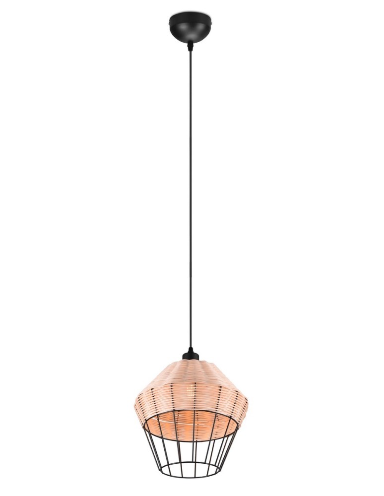 Pendant lamps - TRIO BORKA Pendant E27 1x40W Dimmable Wood R31261936 - product kolory-swiatla.pl 1