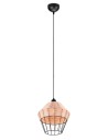 TRIO BORKA Wisząca E27 1x40W Ściemnialna drewno R31261936