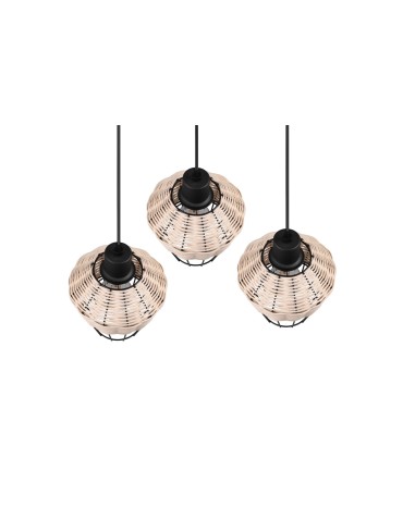 TRIO BORKA Pendant E27 3x40W Dimmable Wood R31263336 - product 2