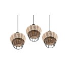 Triple pendant lamps - TRIO BORKA Pendant E27 3x40W Dimmable Wood R31263336 - product 6