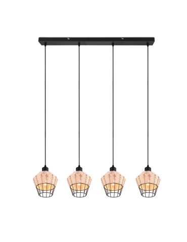 TRIO BORKA Pendant E27 4x40W Dimmable Wood R31264036 - product 2