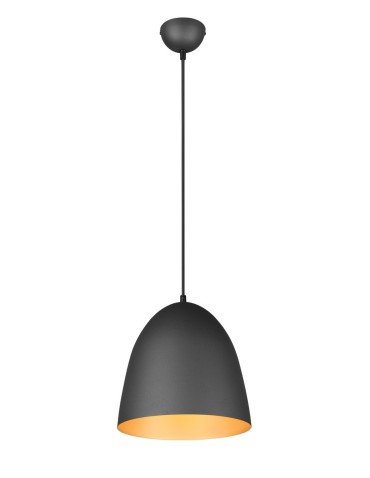 TRIO TILDA Pendant E27 1x40W Dimmable Black/Gold R30661080