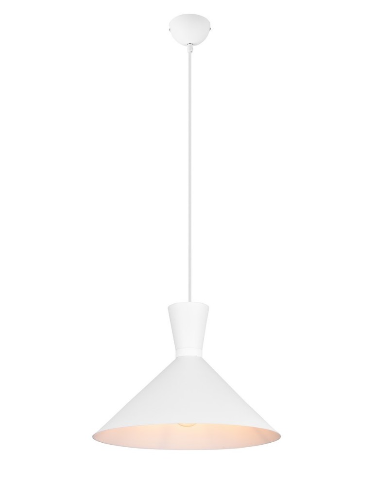 Pendant lamps - TRIO ENZO Pendant E27 1x28W Dimmable White R30781931 - product kolory-swiatla.pl 1