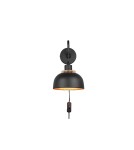 Loft wall lamps - industrial - TRIO PUNCH Wall-mounted E27 1x40W Dimmable black R20811732 - product 2