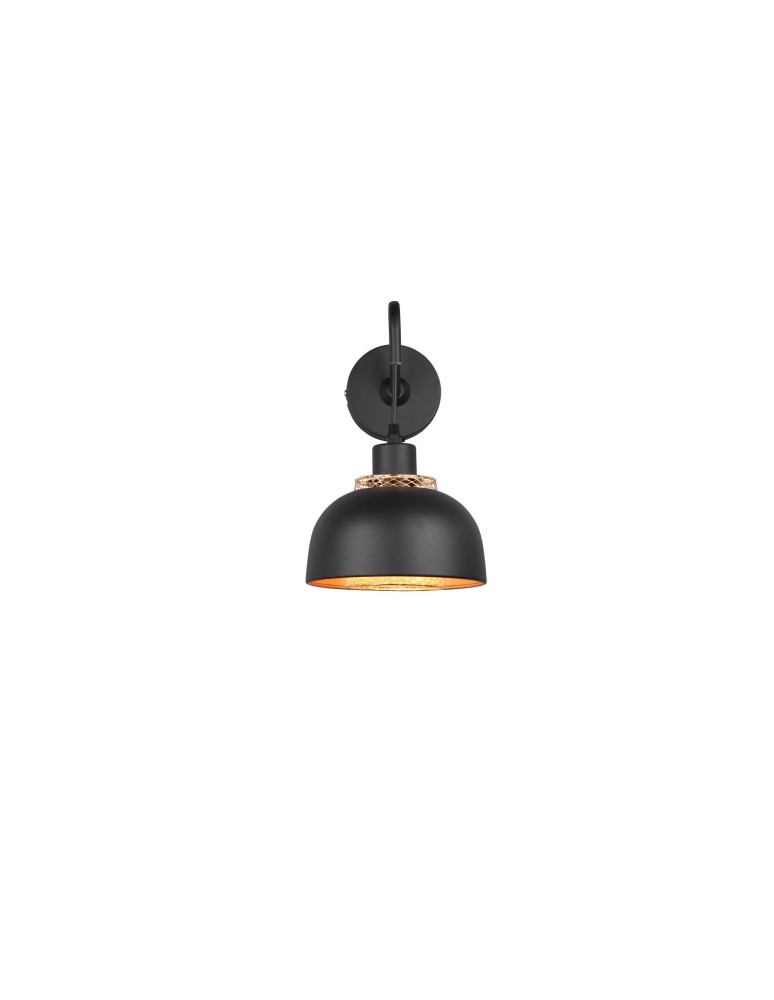 Loft wall lamps - industrial - TRIO PUNCH Wall-mounted E27 1x40W Dimmable black R20811732 - product kolory-swiatla.pl 4