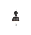 Loft wall lamps - industrial - TRIO PUNCH Wall-mounted E27 1x40W Dimmable black R20811732 - product 6