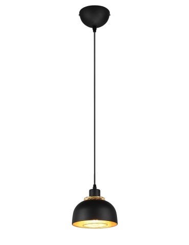 TRIO PUNCH Pendant E27 1x40W Dimmable Black R30811032