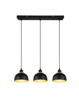 TRIO PUNCH Wisząca E27 3x40W Ściemnialna czarny R30813032 - produkt 2