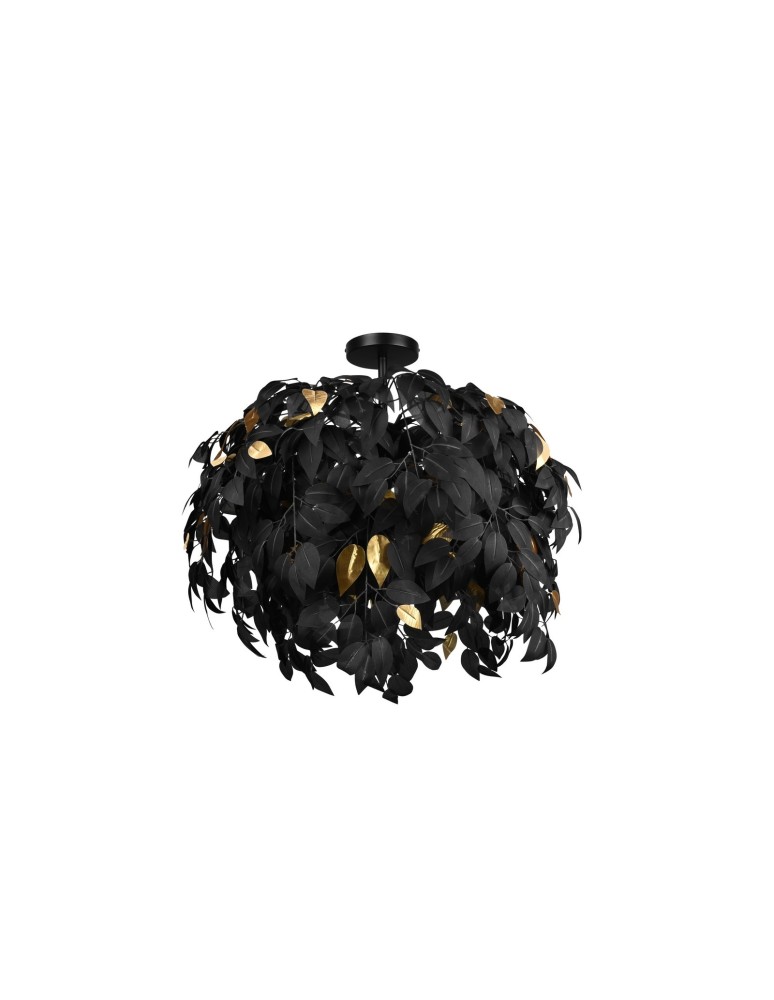Ceiling lamps - TRIO LEAVY Ceiling E14 3x28W Dimmable Black R60463032 - product kolory-swiatla.pl 2