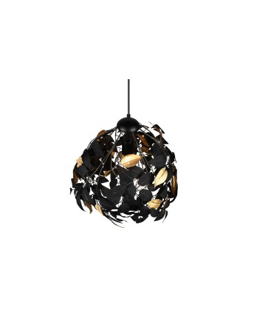 TRIO LEAVY Pendant E27 1x28W Dimmable Black R10461932 - product 2