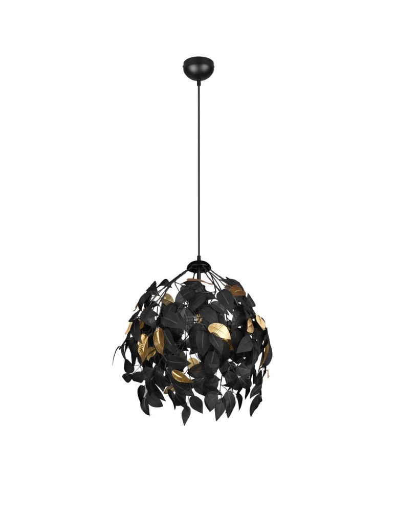 Pendant lamps - TRIO LEAVY Pendant E27 1x28W Dimmable Black R10461932 - product kolory-swiatla.pl 4