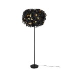 Floor lamps - TRIO LEAVY Floor E14 3x28W black R40463032 - product 1