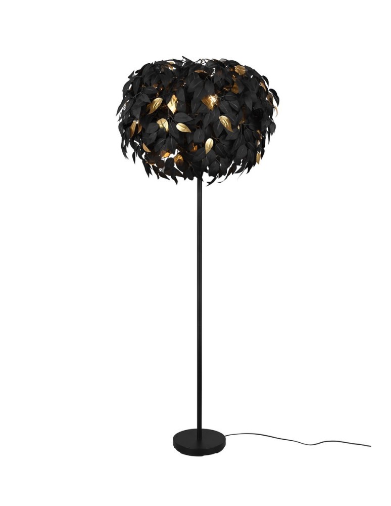 Floor lamps - TRIO LEAVY Floor E14 3x28W black R40463032 - product kolory-swiatla.pl 1