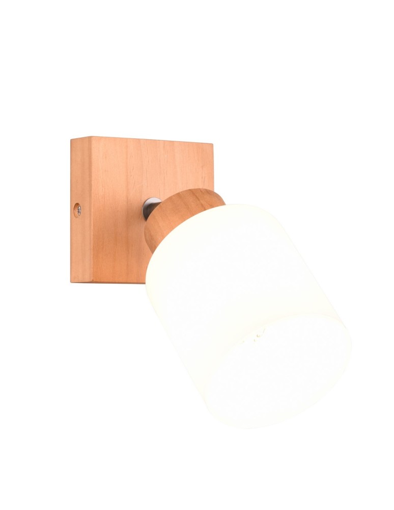 Wall lights - TRIO ASSAM Spotlight E14 1x25W Dimmable Wood R81111030 - product kolory-swiatla.pl 1