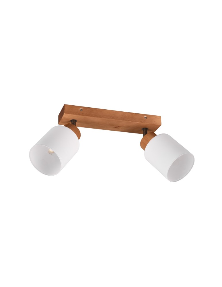 Spotlight ceiling lamps - TRIO ASSAM Spotlight E14 2x25W Dimmable Wood R81112030 - product kolory-swiatla.pl 3