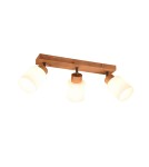 Spotlight ceiling lamps - TRIO ASSAM Spotlight E14 3x25W Dimmable Wood R81113030 - product 1