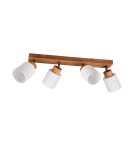 Spotlight ceiling lamps - TRIO ASSAM Spotlight E14 4x25W Dimmable Wood R81114030 - product 3