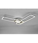 Modern ceiling lamps - TRIO TWISTER LED Ceiling 1x30W 2700 - 6000K 4500lm Dimmable Silver R67183107 - product 1