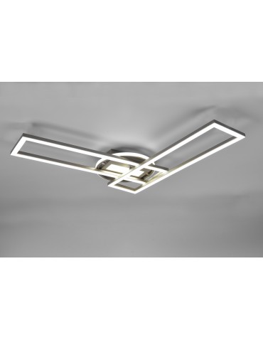 TRIO TWISTER LED Ceiling 1x30W 2700 - 6000K 4500lm Dimmable Silver R67183107