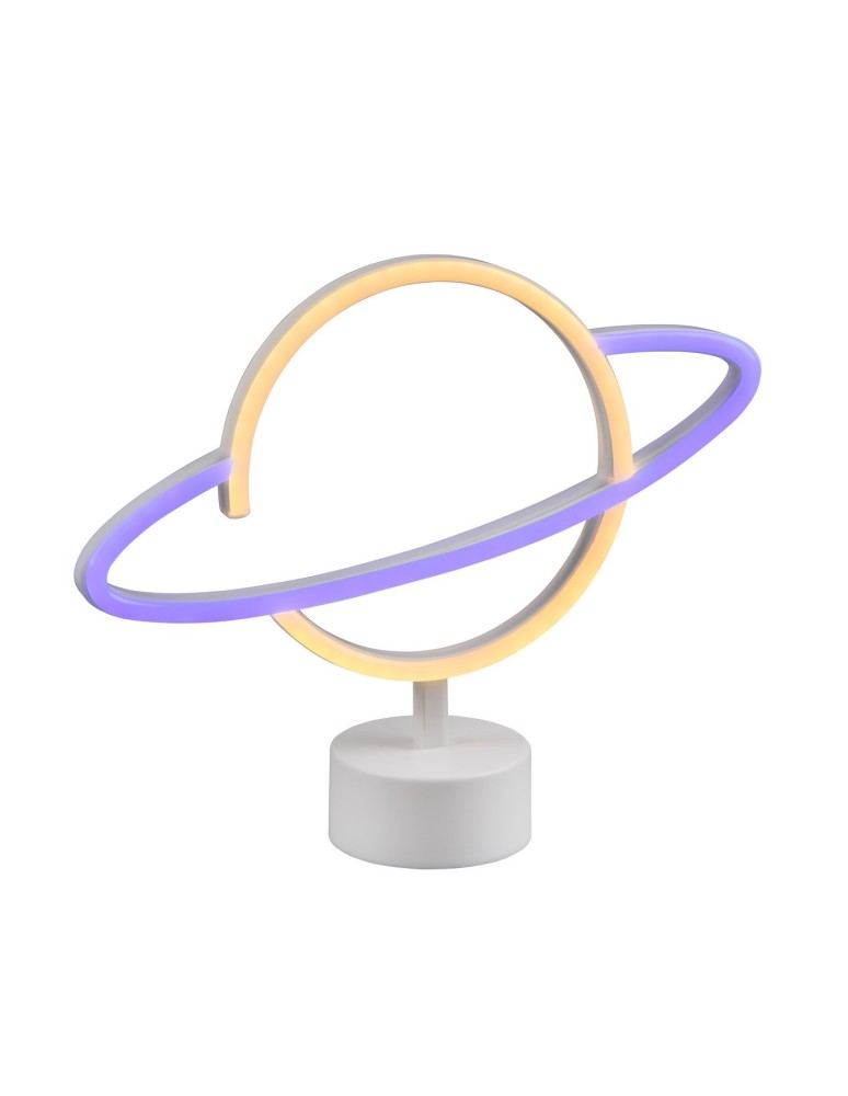 Children's table lamps - TRIO PLANET LED table lamp 1x2W white R55370101 - product kolory-swiatla.pl 1
