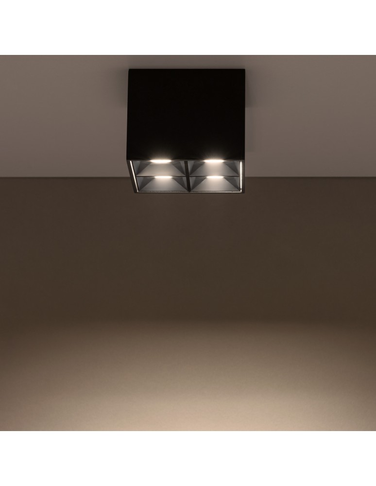 Ceiling spot lights - Nowodvorski MIDI LED Spot Surface Mounted Max wattage 16W LED Black 10054 - product kolory-swiatla.pl 2