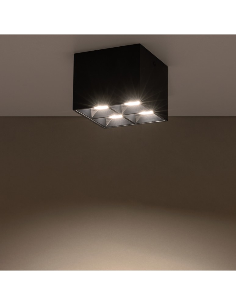 Ceiling spot lights - Nowodvorski MIDI LED Spot Surface Mounted Max wattage 16W LED Black 10054 - product kolory-swiatla.pl 3