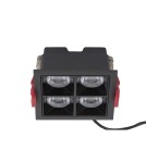 Flush-mounted lamps - pendants - Nowodvorski MIDI LED RECESSED Flush Mounted Spot Max wattage 16W LED Black 10061 - product 1