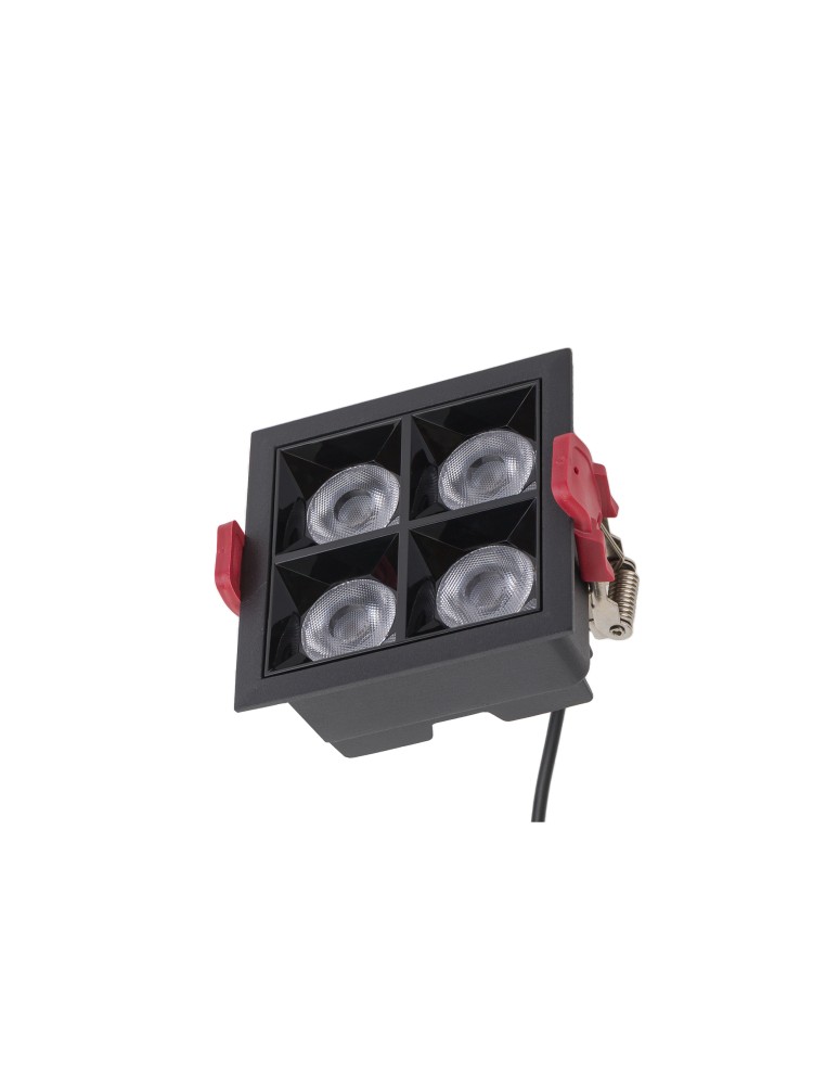 Flush-mounted lamps - pendants - Nowodvorski MIDI LED RECESSED Flush Mounted Spot Max wattage 16W LED Black 10061 - product kolory-swiatla.pl 3