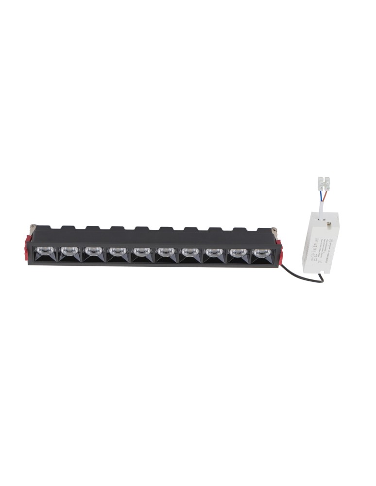 Flush-mounted lamps - pendants - Nowodvorski MIDI LED RECESSED Flush Mounted Spot Max wattage 40W LED Black 10066 - product kolory-swiatla.pl 3