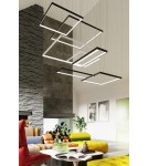LED pendant lamps - Thoro Chandelier NELYA M black LED 3000K TH.148 - product 8