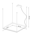 LED pendant lamps - Thoro NELYA M gold LED 3000K chandelier TH.149 - product 6