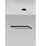 LED pendant lamps - Thoro Chandelier NELYA M black LED 4000K TH.151 - product 2