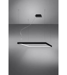 LED pendant lamps - Thoro Chandelier NELYA M black LED 4000K TH.151 - product 3