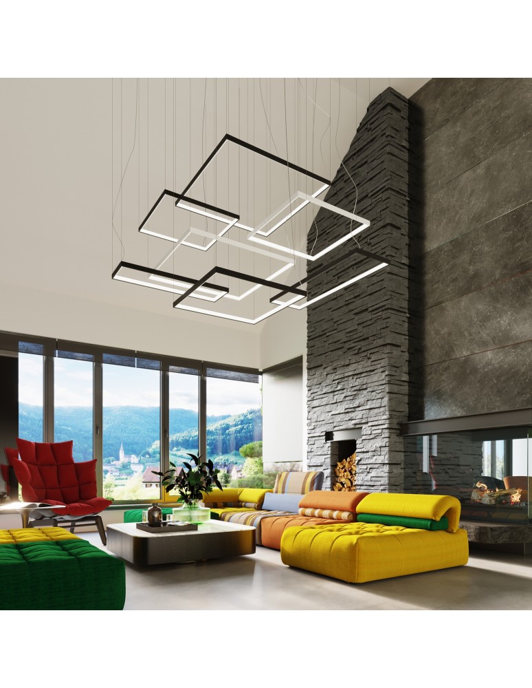 LED pendant lamps - Thoro NELYA L chandelier white LED 3000K TH.153 - product kolory-swiatla.pl 7