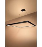 LED pendant lamps - Thoro Chandelier NELYA L black LED 3000K TH.154 - product 5