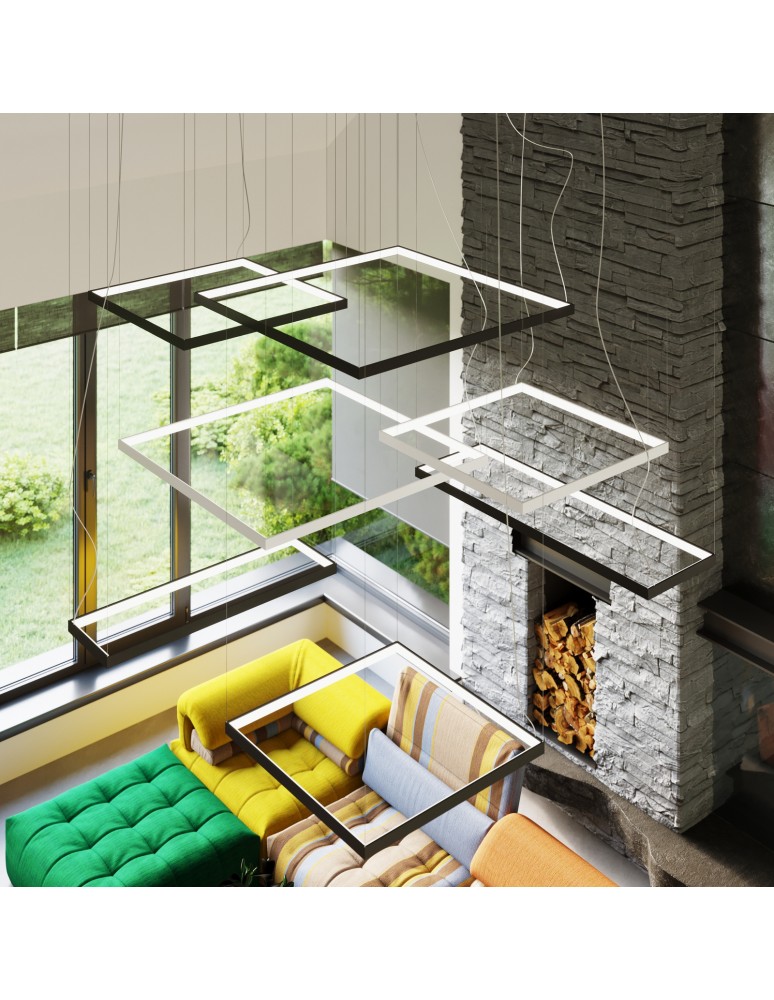 LED pendant lamps - Thoro NELYA L chandelier white LED 4000K TH.156 - product kolory-swiatla.pl 9