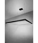 LED pendant lamps - Thoro Chandelier NELYA L black LED 4000K TH.157 - product 3