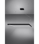 LED pendant lamps - Thoro Chandelier NELYA L black LED 4000K TH.157 - product 4