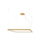 LED pendant lamps - Thoro NELYA L gold LED chandelier 4000K TH.158 - product 1