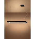 LED pendant lamps - Thoro TUULA M chandelier black LED 3000K TH.160 - product 3