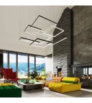 LED pendant lamps - Thoro TUULA M black LED chandelier 4000K TH.163 - product 11