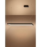 LED pendant lamps - Thoro TUULA L chandelier black LED 3000K TH.166 - product 3