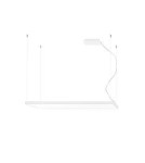 LED pendant lamps - Thoro TUULA L chandelier white LED 4000K TH.168 - product 1