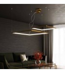LED pendant lamps - Thoro TUULA L gold LED chandelier 4000K TH.170 - product 9