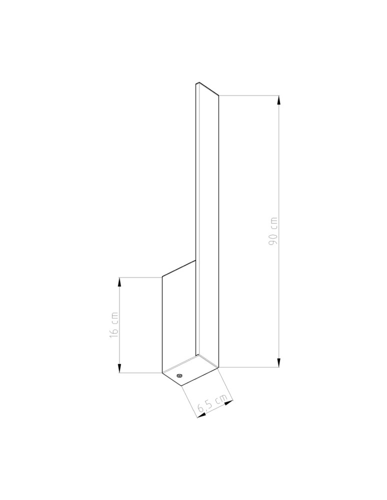 LED wall lamps - Thoro Wall lamp LAHTI L white LED 4000K TH.197 - product kolory-swiatla.pl 7