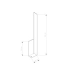 LED wall lamps - Thoro Wall lamp LAHTI L black LED 4000K TH.198 - product 8