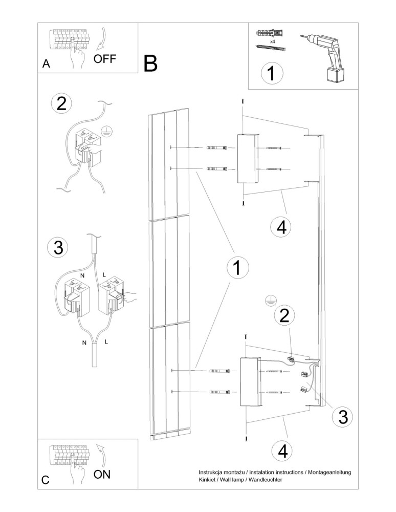 LED wall lamps - Thoro Wall lamp SAPPO L white LED 3000K TH.206 - product kolory-swiatla.pl 11
