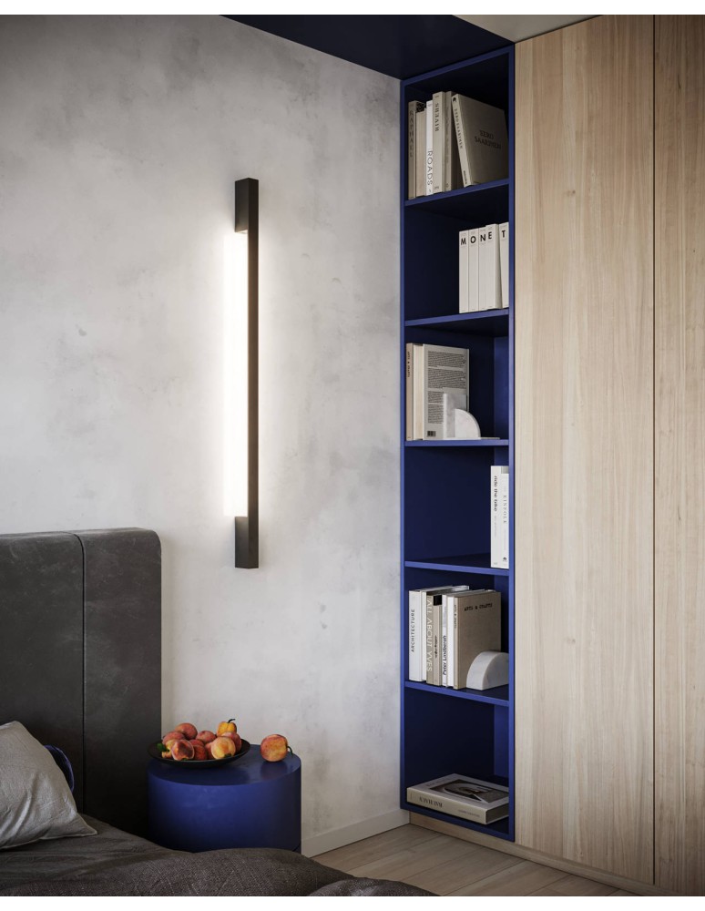 LED wall lamps - Thoro Wall lamp SAPPO L black LED 3000K TH.207 - product kolory-swiatla.pl 8